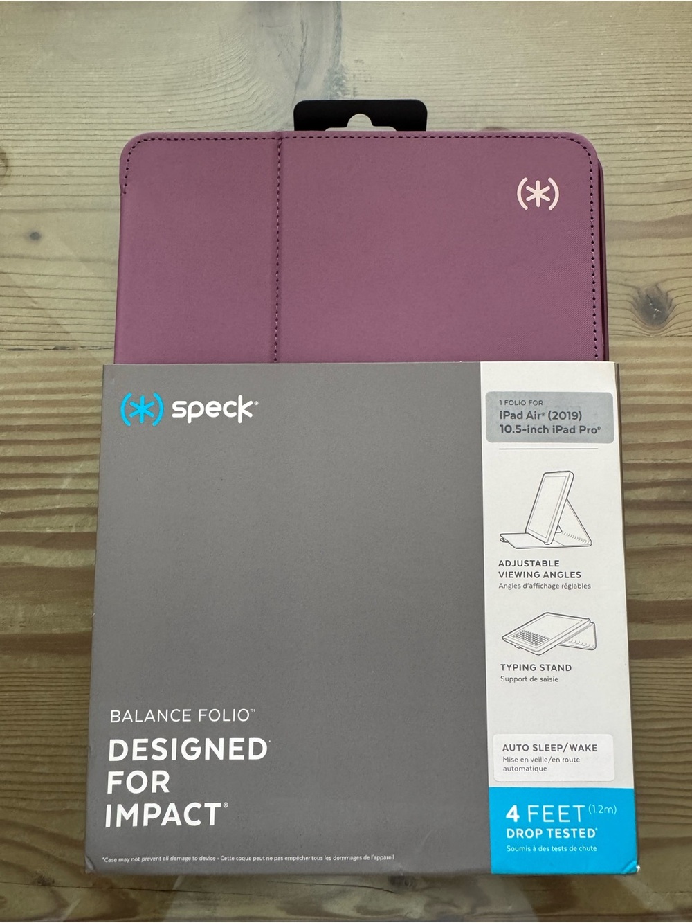 New speck iPad Air 2019 10.5 inch iPad Pro 10.5 inch folio cover Plum/Purple